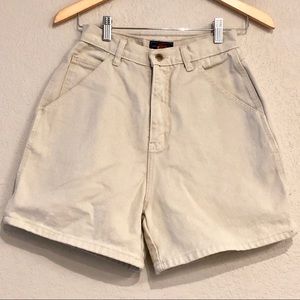 Vintage Route 66 High Waisted Mom Shorts